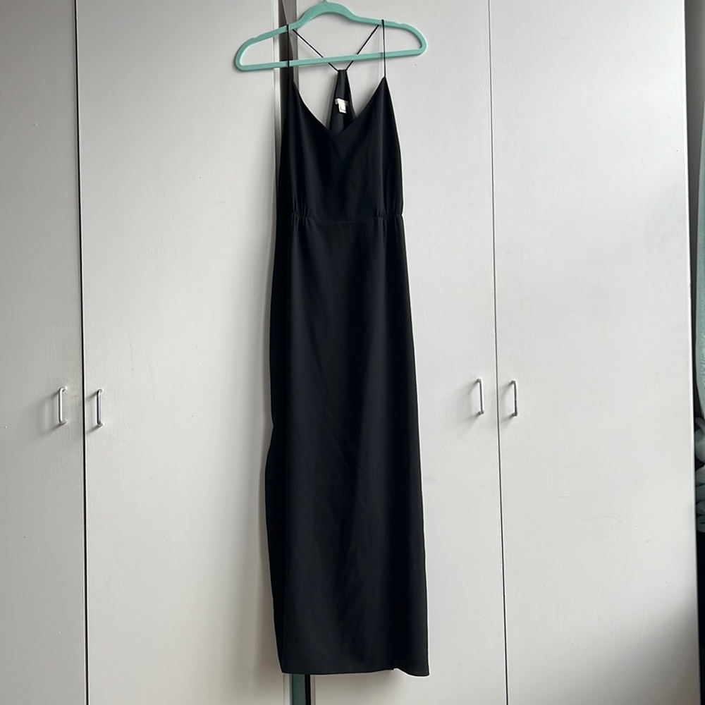 J crew black maxi dress, size 16